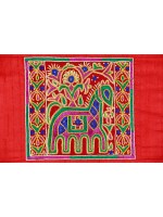 小物入れ SHRUJAN Raw Silk Wall Hanging Shrujan Handcrafted Wall