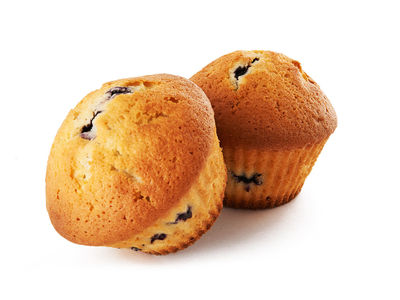 Pair of blueberry muffins