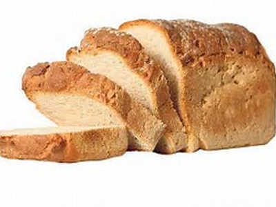 Sliced loaf of bread