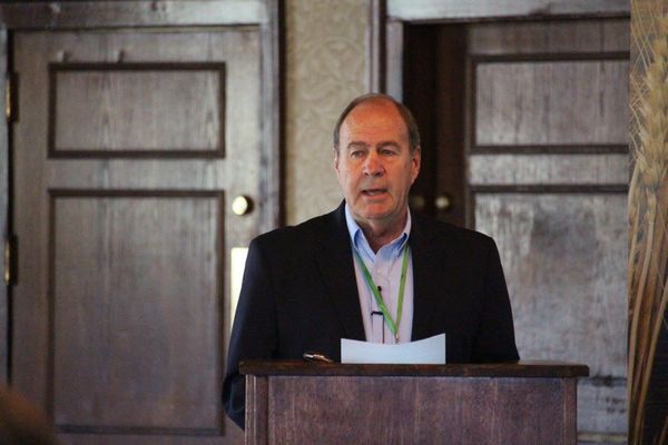 Don Mennel addressed attendees of industry conference