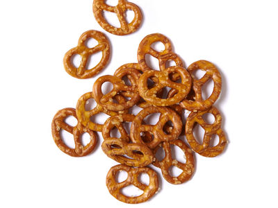 A pile of pretzels