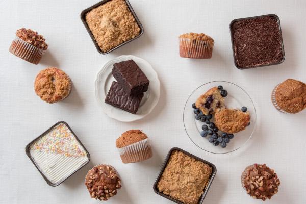 Nuflours photo of baked items on a plate
