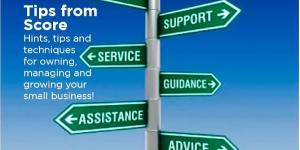 Tips from SCORE direction signs.