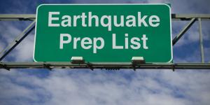 How to Improve Earthquake Safety in the Workplace earthquake prep sign