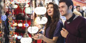 Marketing Tips for Your Pop-Up Shop couple shopping at a bazaar