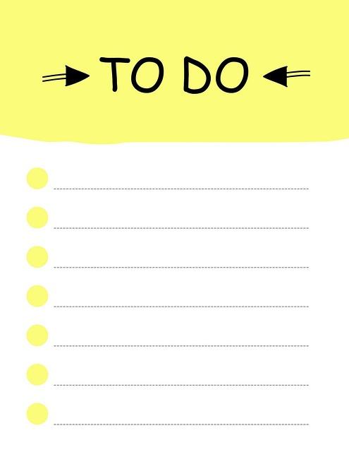 to do list to do list