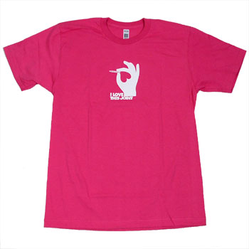 The Directors Bureau - I Love This Joint on Pink Slim Fit Fine Jersey - T-shirts