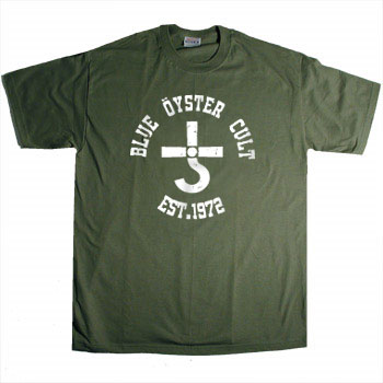 Blue Oyster Cult - Logo on Olive - T-shirts