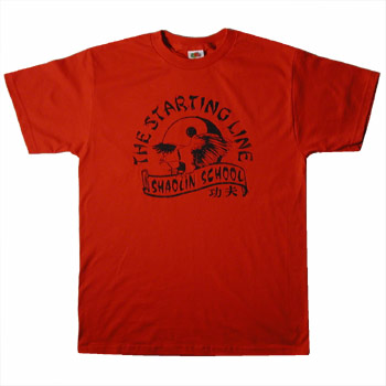 The Starting Line - Shaolin School on Red - T-shirts