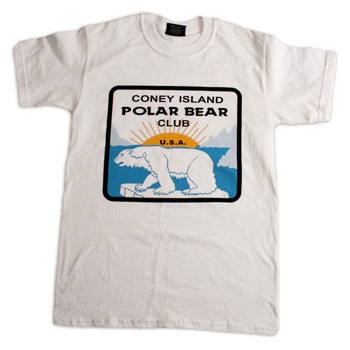 Coney Island Polar Bear Club - White Logo T - T-shirts