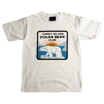 Coney Island Polar Bear Club - White Youth Logo T - T-shirts
