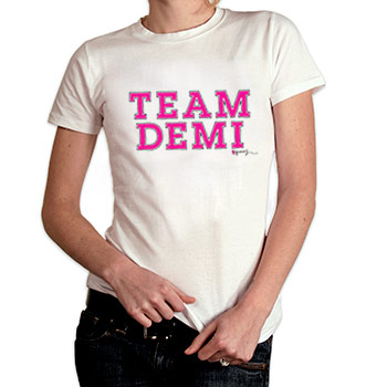 Perez Hilton - Team Demi Women's Fine Jersey Slim Fit - Women's