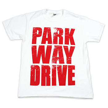 Parkway Drive - Stacked Logo on White - T-shirts