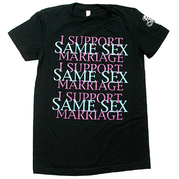 Support Shirts - Support Same Sex Marriage Fine Jersey Slim Fit - T-shirts