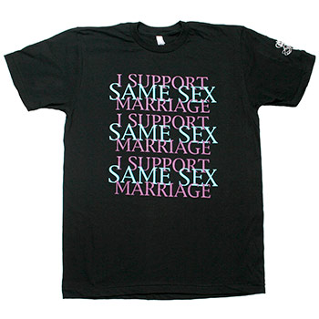 Support Shirts - Support Same Sex Marriage Fine Jersey Slim Fit - Women's