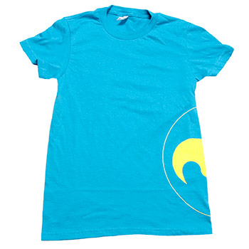 Just Jared - Junior Side Logo on American Apparel Fine Jersey Slim Fit T-Shirt - Women's