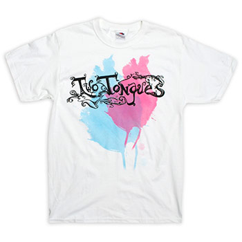 Two Tongues - Logo on White - T-shirts