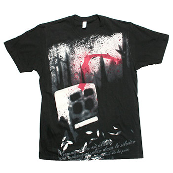 Thursday - Robot on Black Fine Jersey Slim Fit - T-shirts