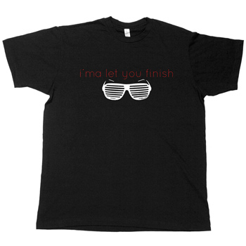 Just Jared - Ima Let You Finish on Black Fine Jersey Slim Fit - T-shirts