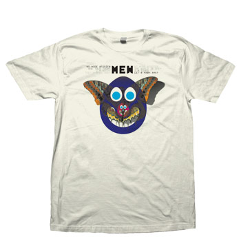Mew - Album Cover on White Fine Jersey Slim Fit - T-shirts