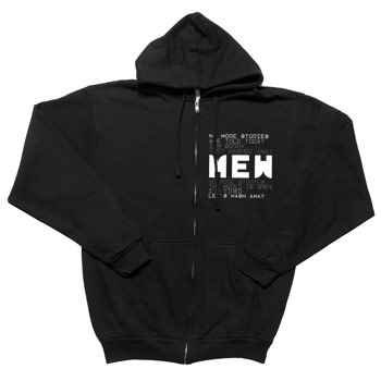 Mew - No More Stories on Black American Apparel Slim Fit Zip Up - Sweatshirts