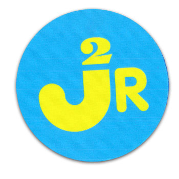 Just Jared - JR Logo on Blue Rubber Coaster - Accessories