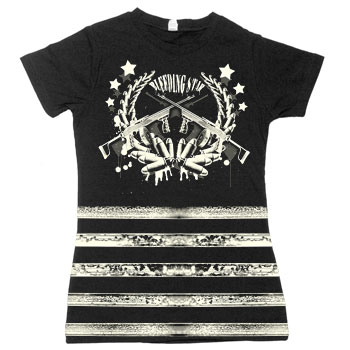 Bleeding Star Clothing Co. - Pride on Black Fine Jersey Slim Fit T-Shirt - Women's