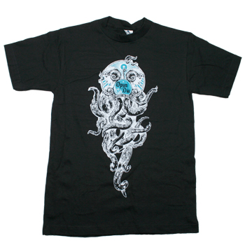 Opus Dai - Tentacle Twins on Black - T-shirts