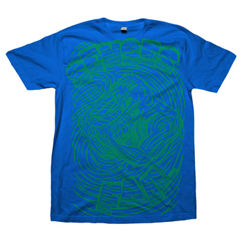 Senses Fail - Melting Man Green on Royal Blue - T-shirts