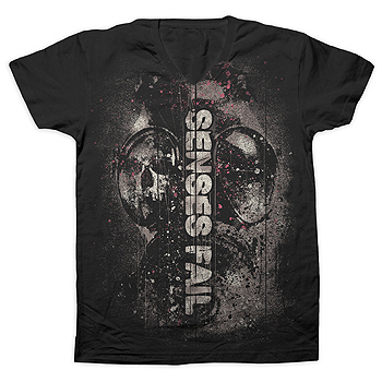 Senses Fail - Outbreak Fine Jersey Slim Fit V-Neck - T-shirts