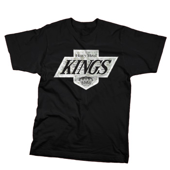 Heavy Metal Kings - Heavy Metal Kings logo on Black - T-shirts