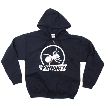 The Prodigy - Torn Ant Logo Design on Navy Zip Up - Sweatshirts