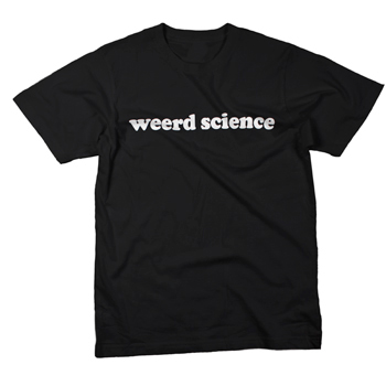 Weerd Science - Logo Tee on Black - T-shirts