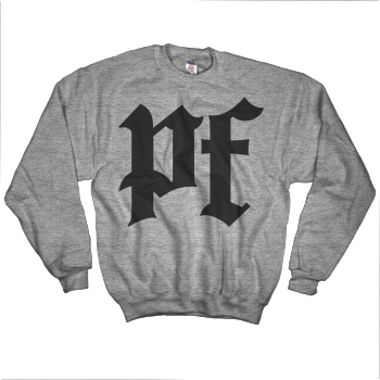 Pitchfork - PF Logo Sweatshirt on Heather Grey - Sweatshirts