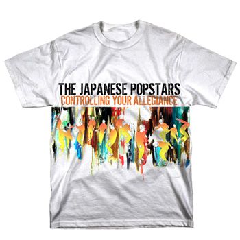 Japanese Popstars - Controlling Your Allegiance on White - T-shirts