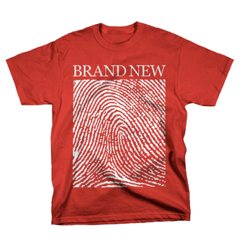 Brand New - Fingerprints on Red - T-shirts