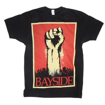 Bayside - Fist logo on Black - T-shirts
