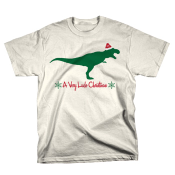 Ludo - Xmas Rex on Natural - T-shirts