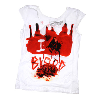 Bleeding Star Clothing - I <3 Blood Girls on White - Women's