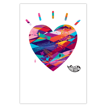 Graffiti6 - Heart Logo Poster - Posters