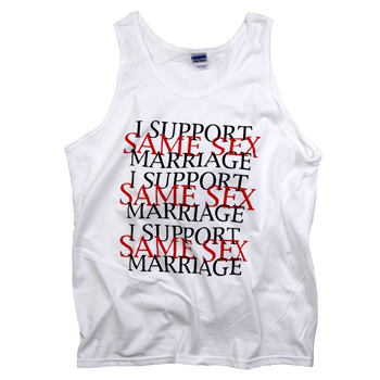 Support Shirts - Same Sex Marriage on White - T-shirts