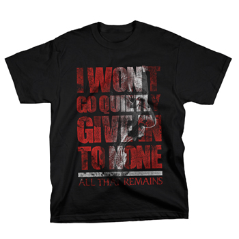 All That Remains - Give In on Black - T-shirts