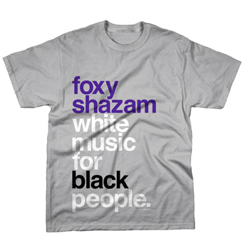 Foxy Shazam - White Music on Silver - T-shirts