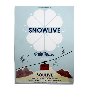 Royal Family - Snowlive Crystal Bay, NY Screen Printed Poster - Posters