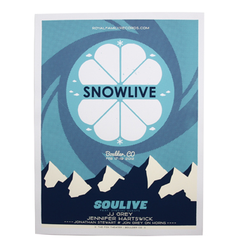 Royal Family - Snowlive Boulder, CO Screen Printed Poster - Posters