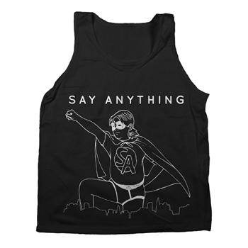Say Anything - Superhero on Black - Tank Top - Tank Tops