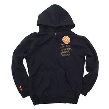 Glassjaw - WXT Lyrics Zipup on Navy - Sweatshirts