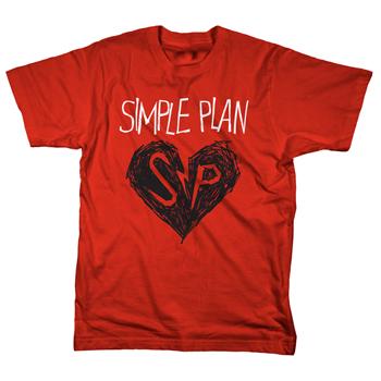 Simple Plan - Heart Drawing - T-shirts
