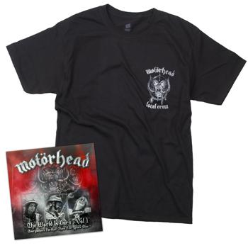 Motorhead - The World Is Ours 2xCD/DVD/T-Shirt Bundle - Combos