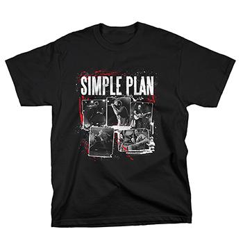Simple Plan - Live Shot Asia on Black Tee - T-shirts